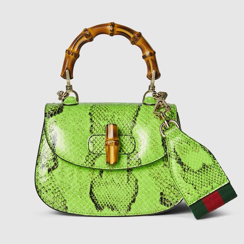 Mini sac Gucci Bamboo 1947 en python
