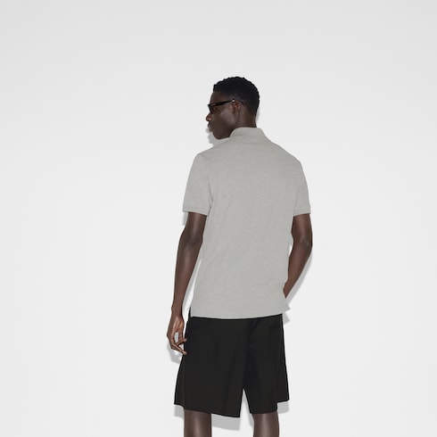 Poloshirt aus Baumwolle mit Web