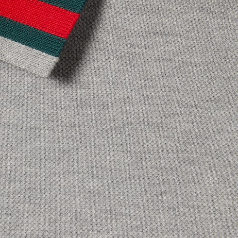Poloshirt aus Baumwolle mit Web