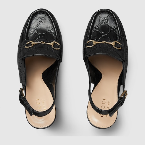 Women's Horsebit platform loafer slingback