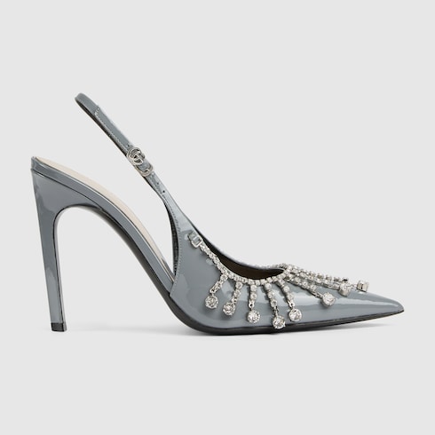 Women's pump with crystal chain Detail 2