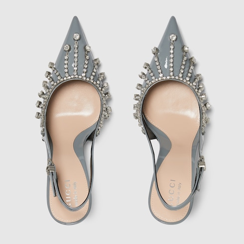 Women's pump with crystal chain Detail 5