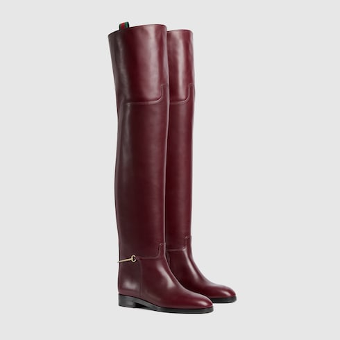 Knee high boots gucci top