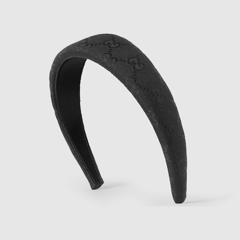 Original GG canvas hairband in Black Undefined | GUCCI® SI