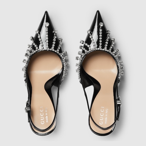 Women's pump with crystal chain Detail 5