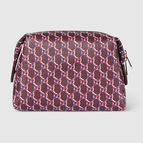 Pouch mit GG Shadow in Canvas in Rosso Ancora Rot GUCCI BE