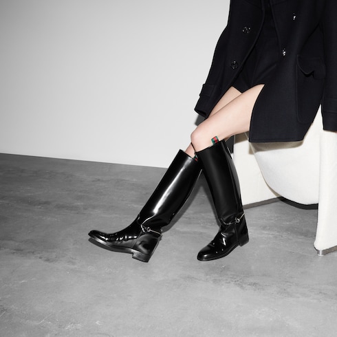 Bota con Horsebit fino para mujer  