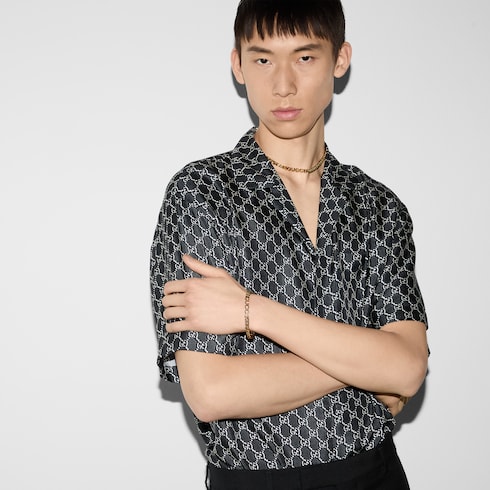 Kettenarmband mit Gucci Schriftzug