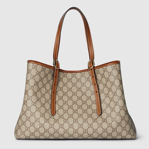 Borsa shopping GG Emblem misura grande