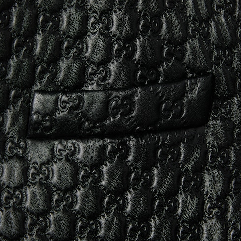 GG embossed leather jacket Detail 7