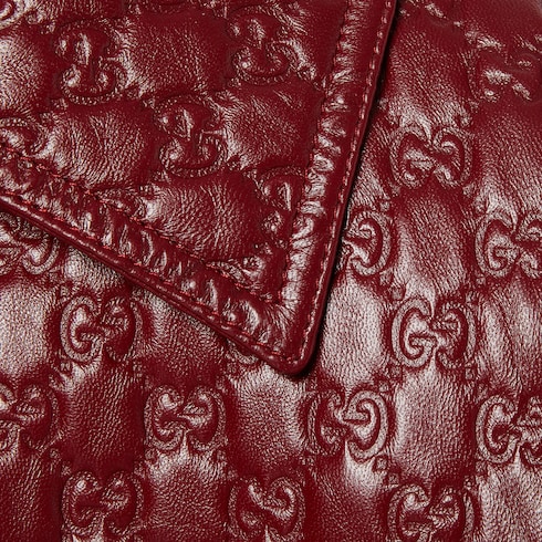 Veste en cuir GG embossé