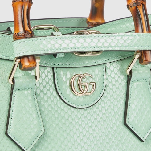 Gucci Diana medium python tote bag