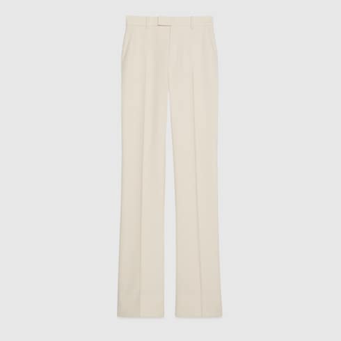 Wool crêpe pant