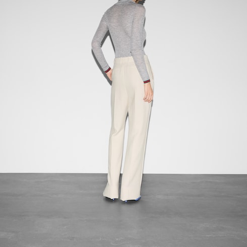 Pantalone in crêpe di lana