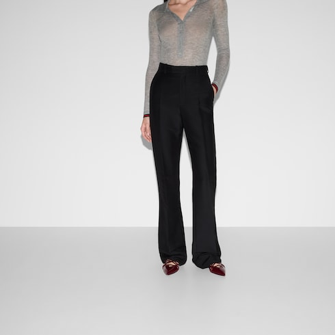 Wool silk pant