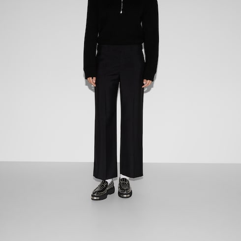 Wool mohair trouser