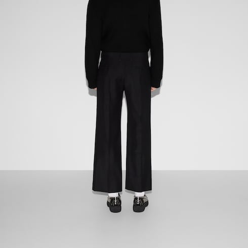 Wool mohair trouser