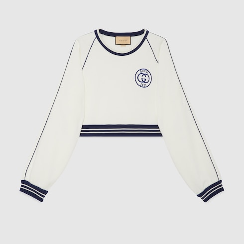 Cotton jersey sweatshirt with embroidery Detail 2