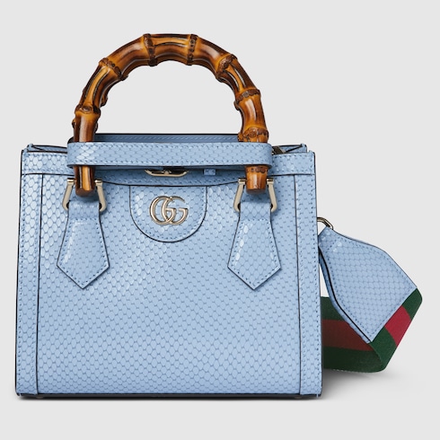 Mini borsa shopping Gucci Diana in pitone