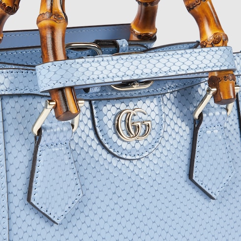 Mini borsa shopping Gucci Diana in pitone