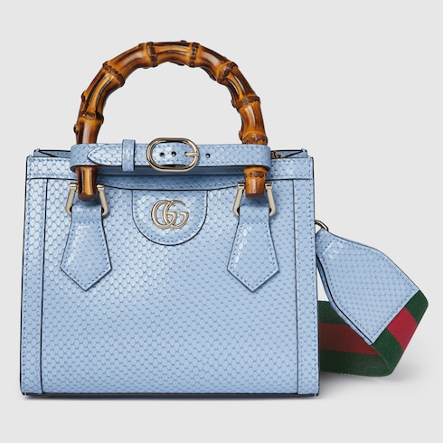 Mini borsa shopping Gucci Diana in pitone
