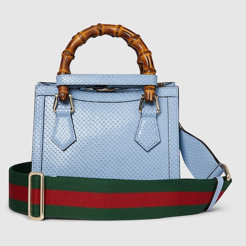 Mini borsa shopping Gucci Diana in pitone