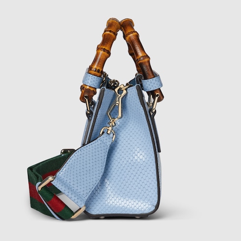 Mini borsa shopping Gucci Diana in pitone