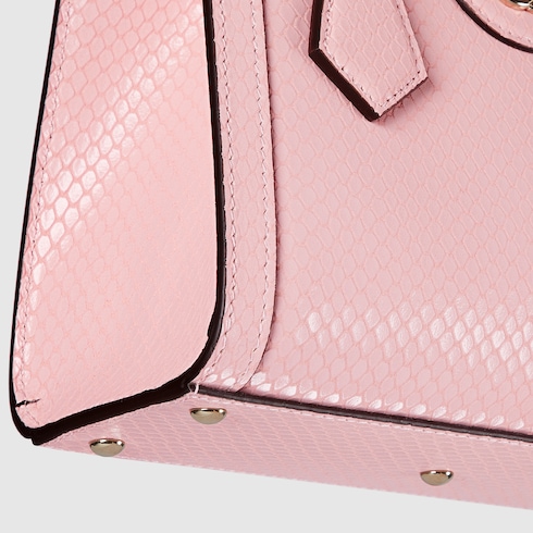 Mini borsa shopping Gucci Diana in pitone