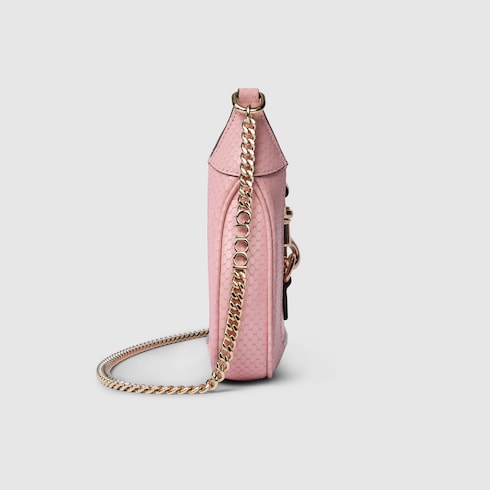 Gucci Jackie Notte系列蟒蛇皮迷你手袋