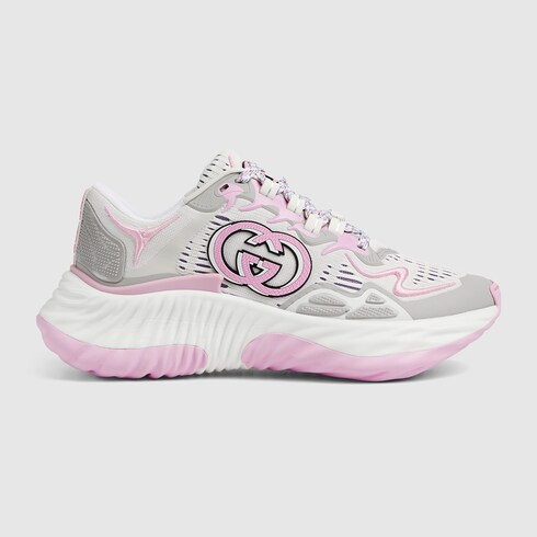 Women's Gucci Ripple sneaker in grey and white mesh | GUCCI® NZ