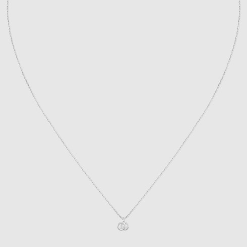 GG Running 18k necklace in white gold