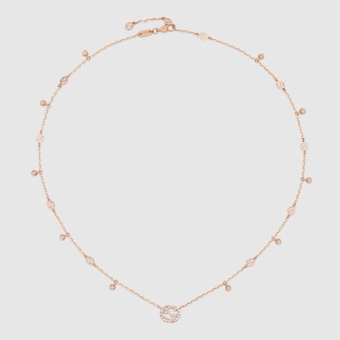 Collier en diamant Gucci Interlocking