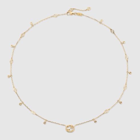 Collier en diamant Gucci Interlocking