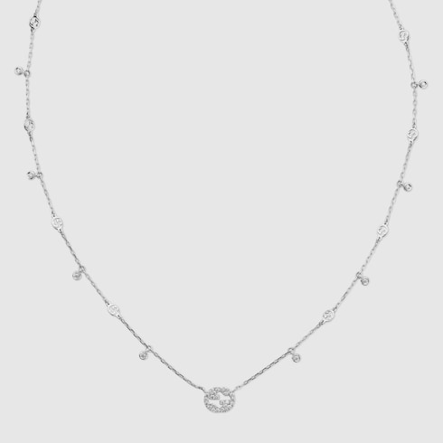 Collier en diamant Gucci Interlocking