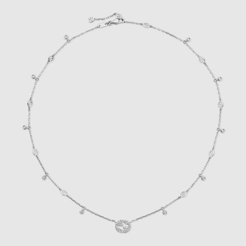 Collier en diamant Gucci Interlocking