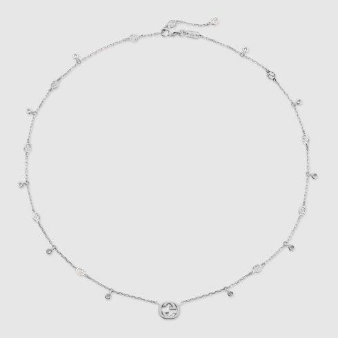 Collier en diamant Gucci Interlocking