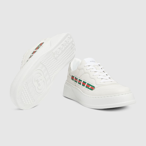 Sneaker uomo con suola oversize in Demetra bianco GUCCI Italia