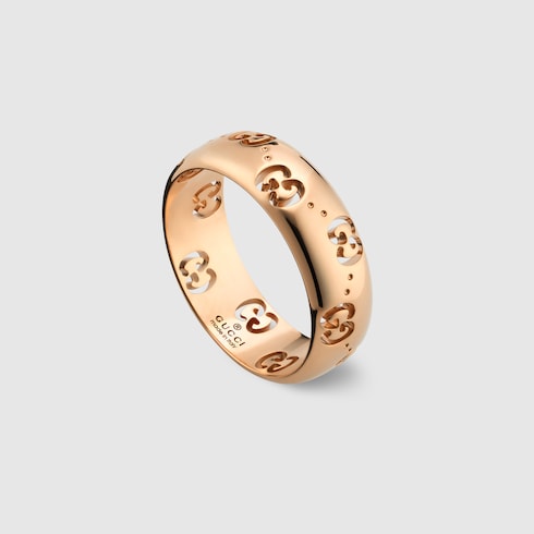 Anillo Icon fino de 18 ct con GG