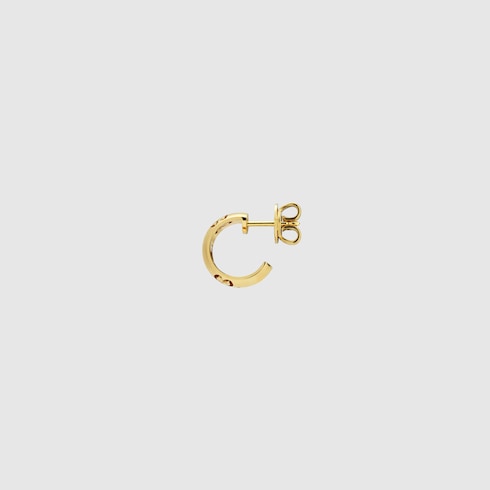 Pendientes de aro Icon de 18 ct con GG
