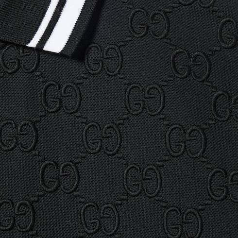 GG stretch cotton polo Detail 7