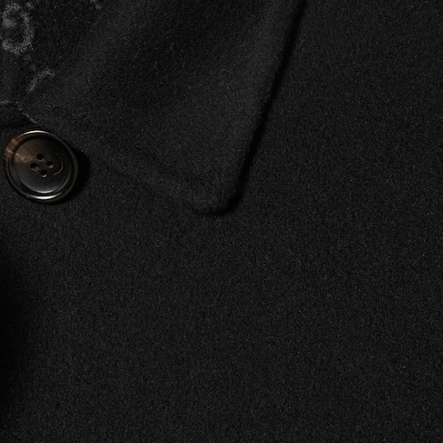 Manteau réversible en laine et soie GG