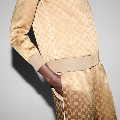 Giacca con cerniera in jacquard GG