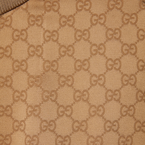 Giacca con cerniera in jacquard GG