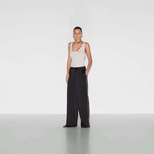 Pantalone in viscosa GG jacquard