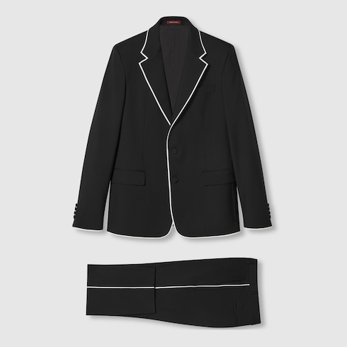 GG wool suit in Blue Ready-to-wear | GUCCI® SI