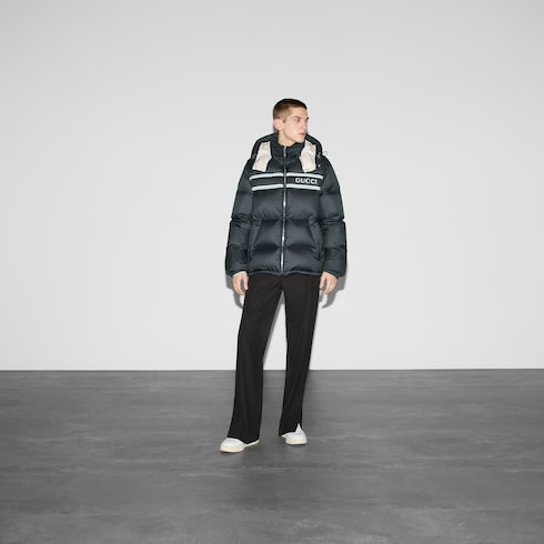 Nylon puffer jacket