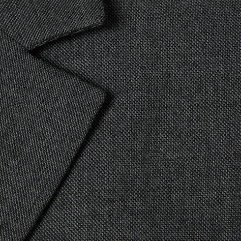Veste à simple boutonnage en grisaille de laine