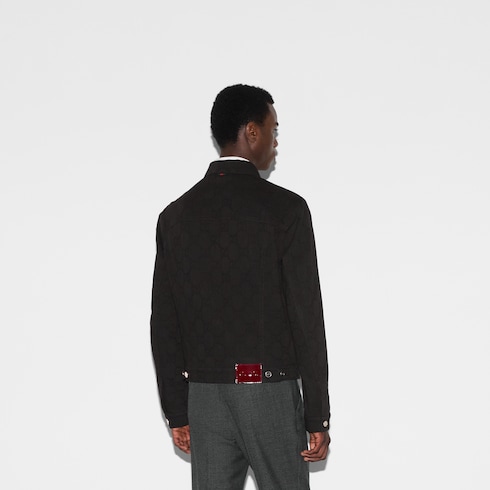 Giacca in denim GG jacquard