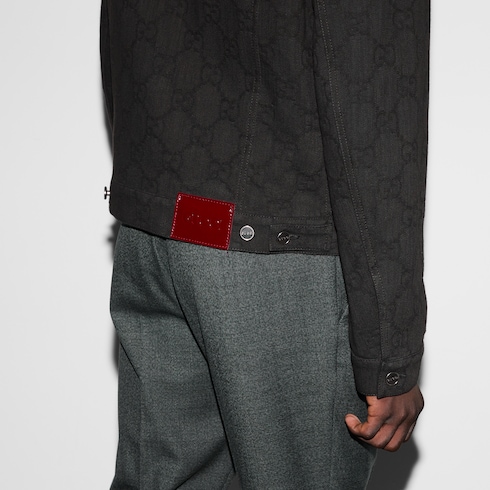 Giacca in denim GG jacquard