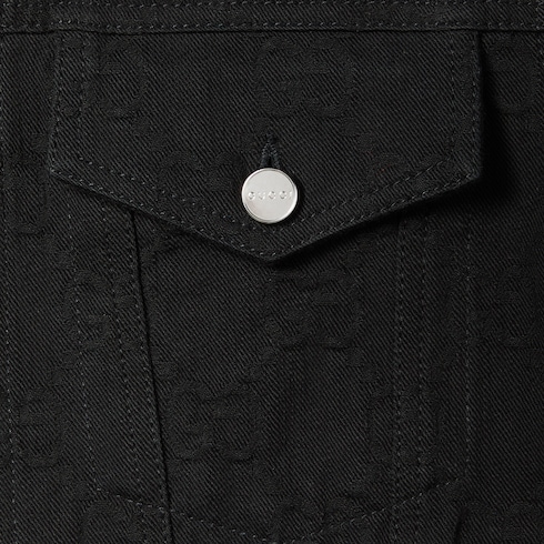 Giacca in denim GG jacquard